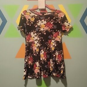 Forever 21 Women's Floral Babydoll Top Or Dress Size Small
